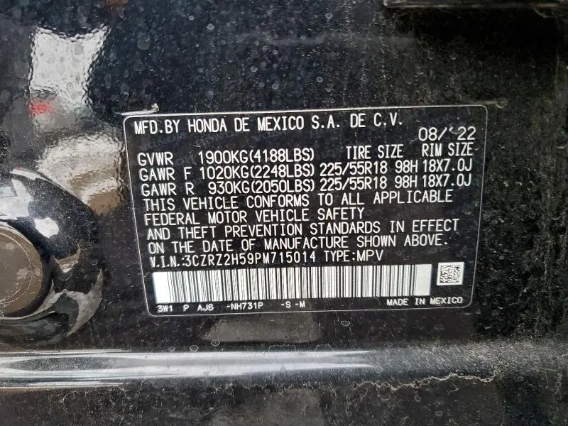 2023 HONDA HR-V SPORT  