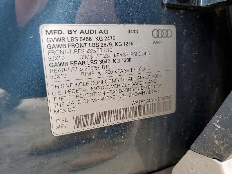 2018 AUDI Q5 PREMIUM PLUS  