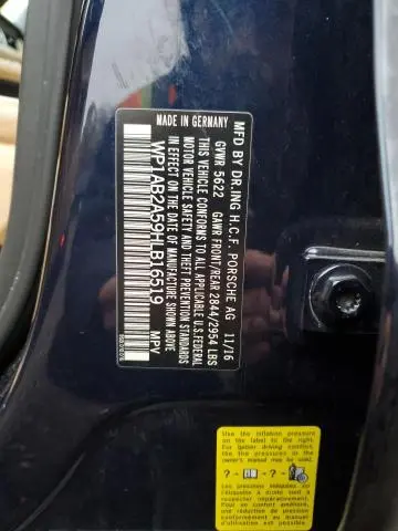 2017 PORSCHE MACAN S  