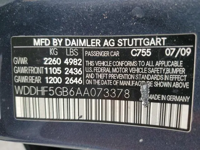 2010 MERCEDES-BENZ E 350  