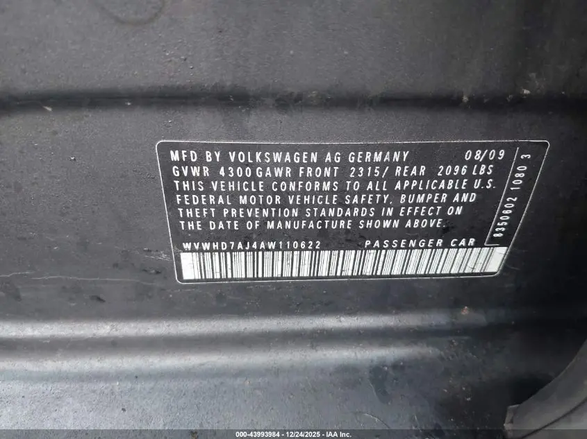 2010 VOLKSWAGEN GTI 4-DOOR