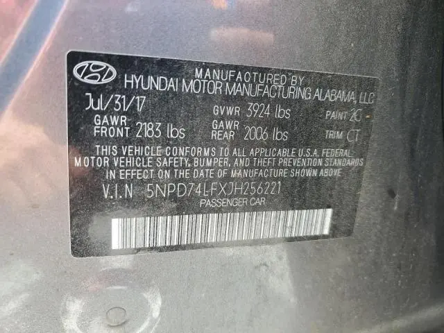 2018 HYUNDAI ELANTRA SE  