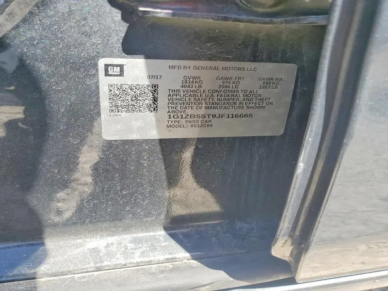2018 CHEVROLET MALIBU LS  