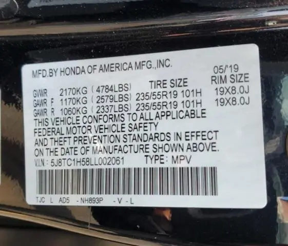 2020 ACURA RDX TECHNOLOGY