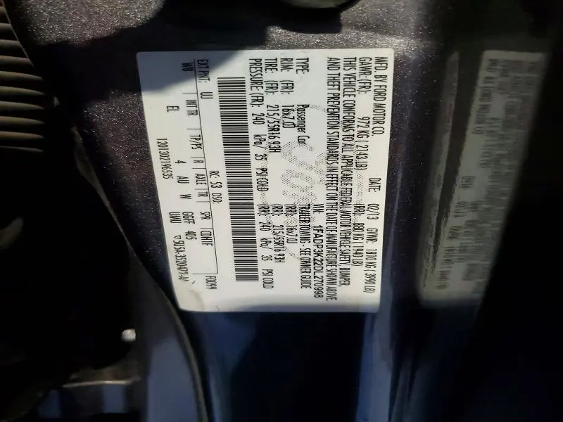 2013 FORD FOCUS SE  