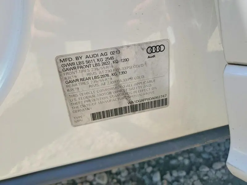 2013 AUDI Q5 PREMIUM PLUS  