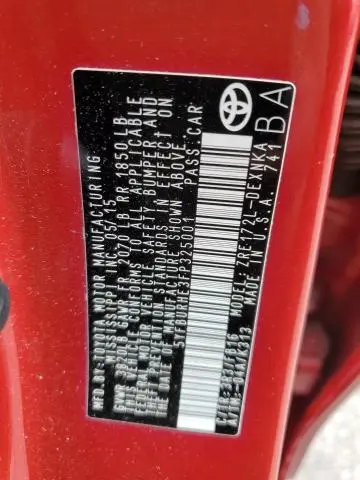 2015 TOYOTA COROLLA L  