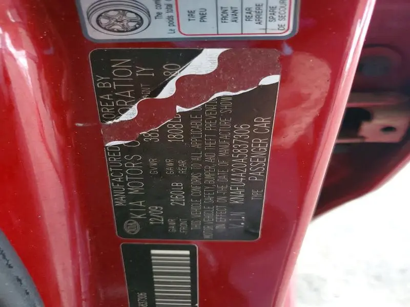2010 KIA FORTE EX  
