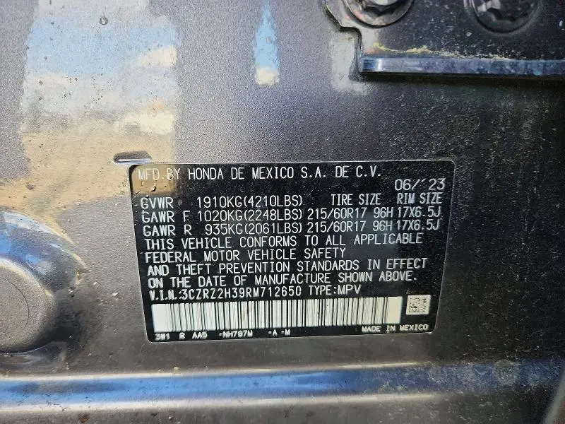 2024 HONDA HR-V LX  
