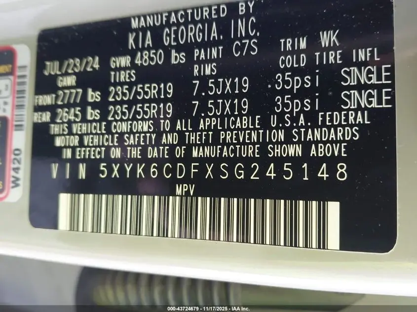 2025 KIA SPORTAGE X-LINE