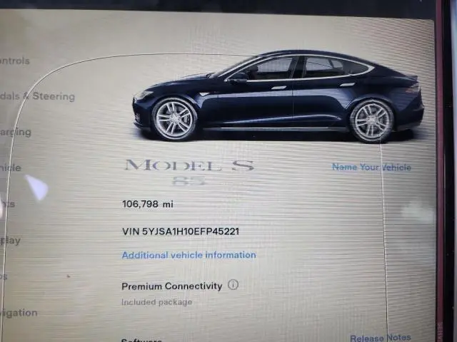 2014 TESLA MODEL S   
