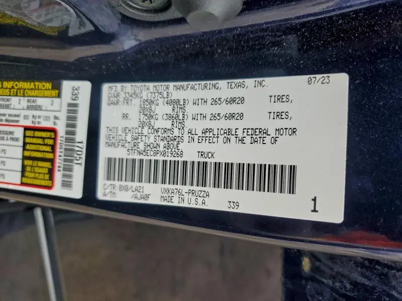 2023 TOYOTA TUNDRA CREWMAX PLATINUM  