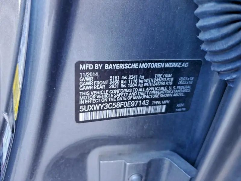 2015 BMW X3 XDRIVE28D  