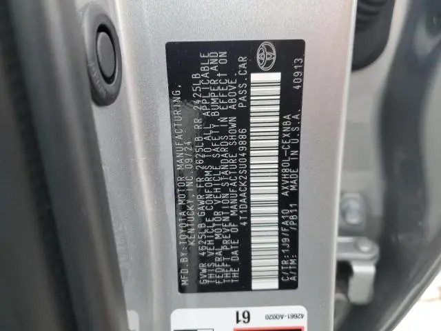 2025 TOYOTA CAMRY LE  