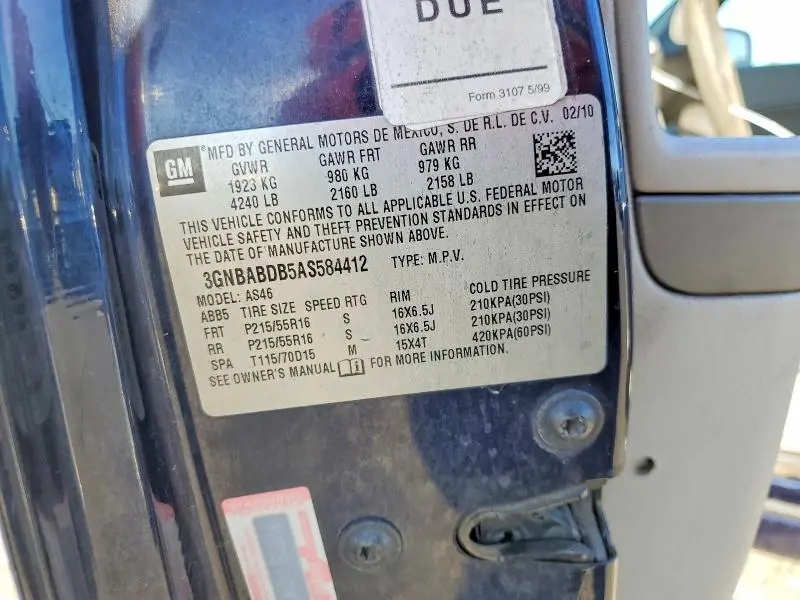 2010 CHEVROLET HHR LT  