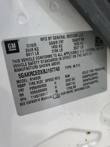 2011 BUICK ENCLAVE CXL  