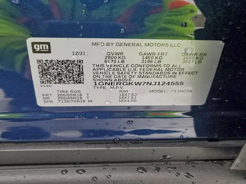 2022 CHEVROLET TRAVERSE LT  