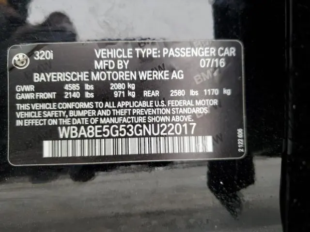 2016 BMW 320 XI