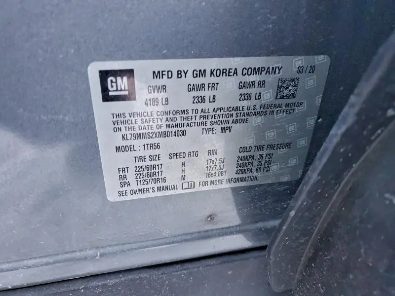 2021 CHEVROLET TRAILBLAZER LS  