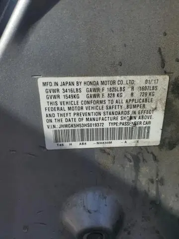 2017 HONDA FIT LX  