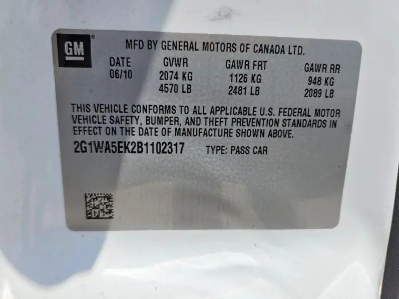 2011 CHEVROLET IMPALA LS  