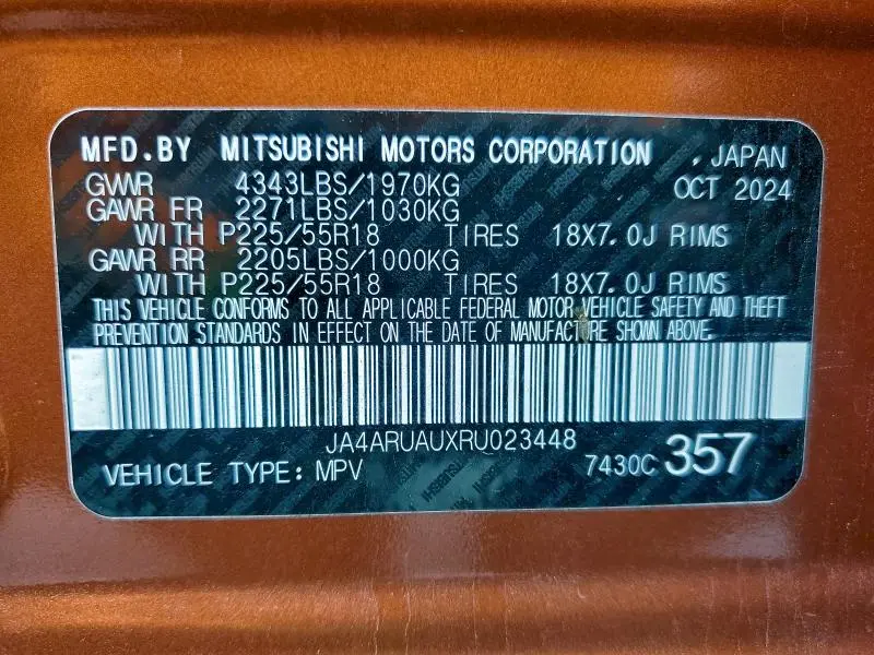 2024 MITSUBISHI OUTLANDER SPORT S/SE  