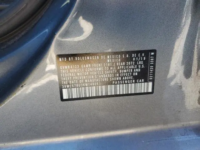 2019 VOLKSWAGEN JETTA S  