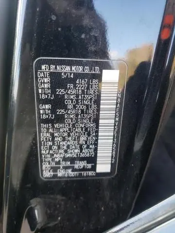 2014 NISSAN JUKE S  