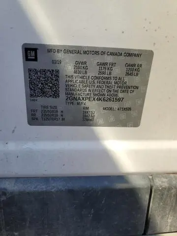 2019 CHEVROLET EQUINOX PREMIER  