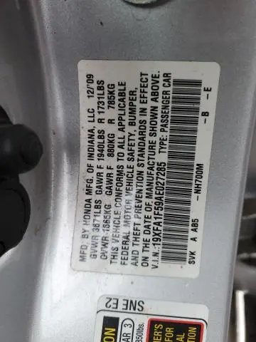 2010 HONDA CIVIC LX  