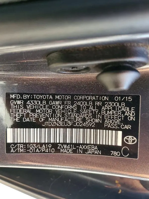 2015 TOYOTA PRIUS V FOUR  