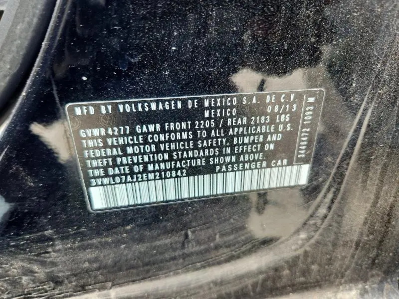 2014 VOLKSWAGEN JETTA SEL  