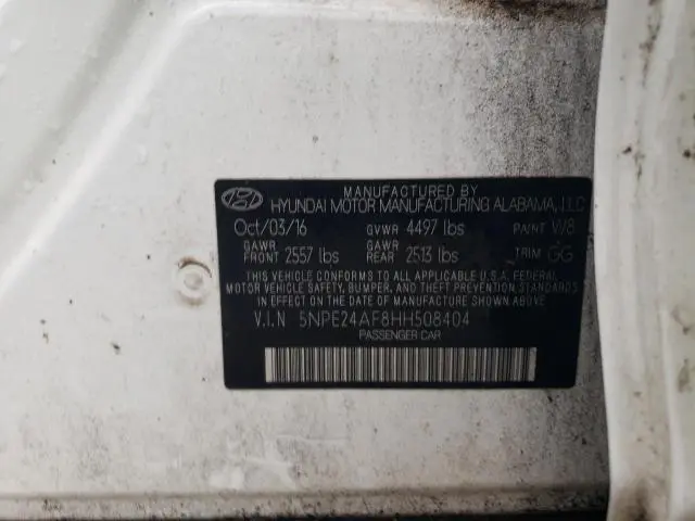 2017 HYUNDAI SONATA SE