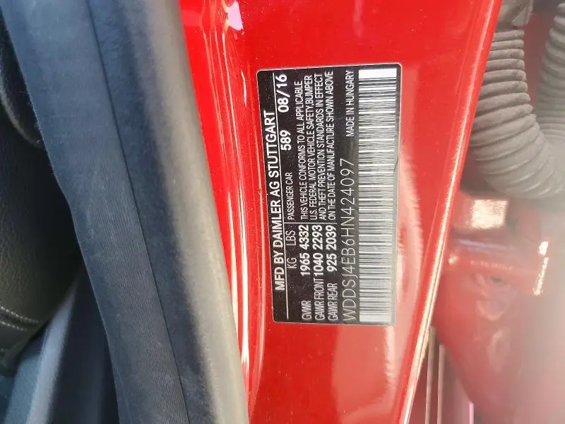 2017 MERCEDES-BENZ CLA 250  