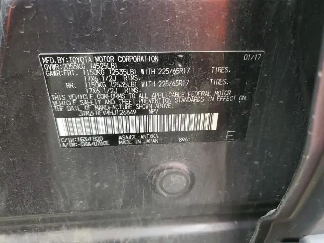 2017 TOYOTA RAV4 LE
