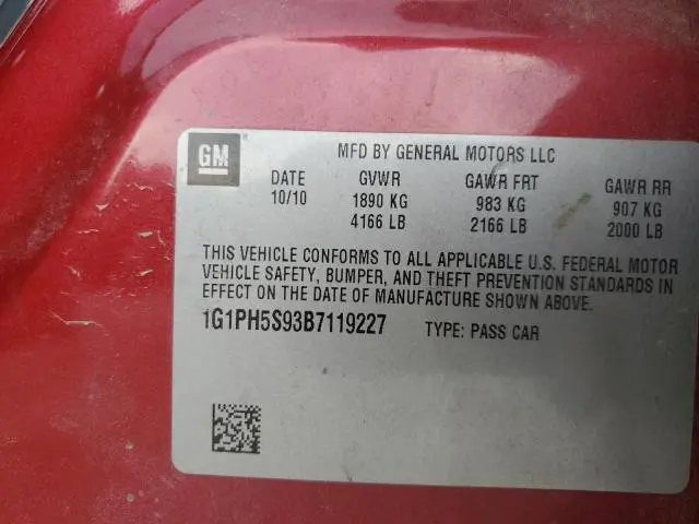 2011 CHEVROLET CRUZE LTZ