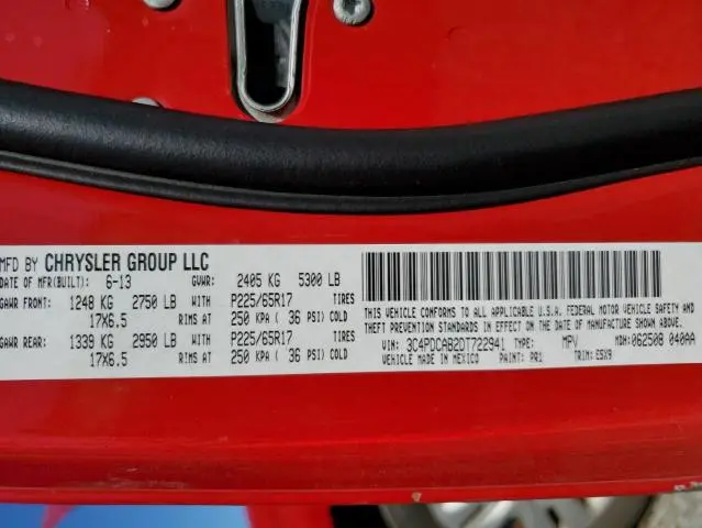 2013 DODGE JOURNEY SE  