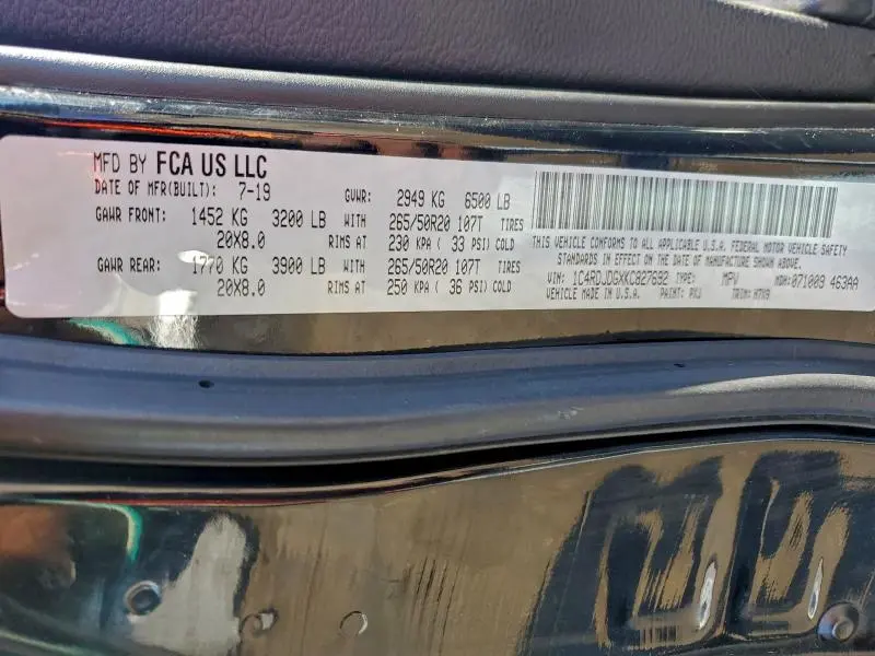 2016 DODGE DURANGO SXT  