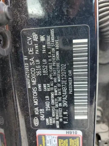 2018 KIA RIO LX  