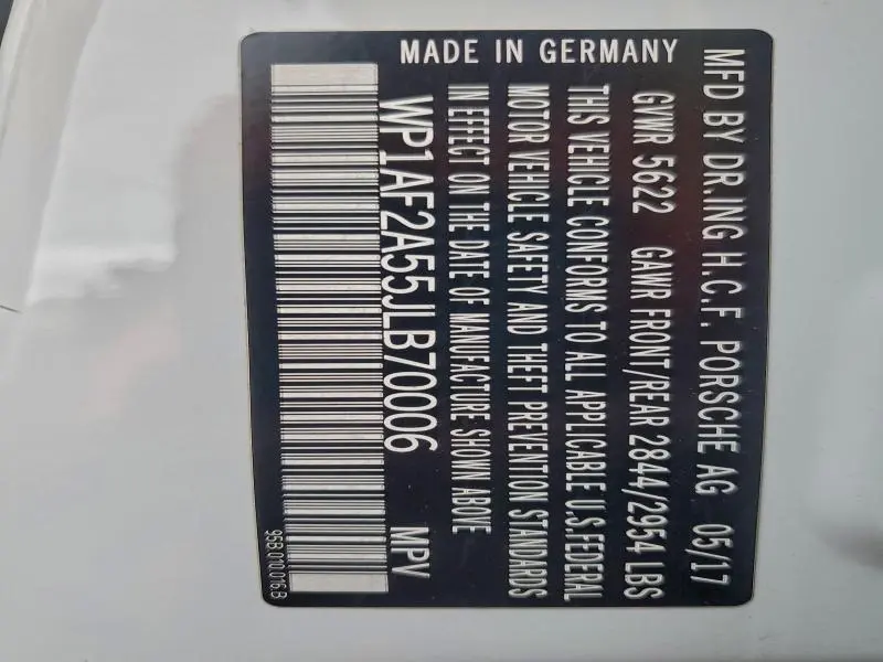 2018 PORSCHE MACAN TURBO  