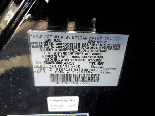 2025 NISSAN KICKS SR  