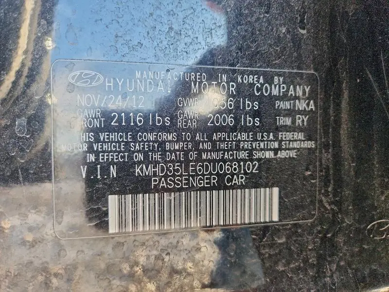 2013 HYUNDAI ELANTRA GT   