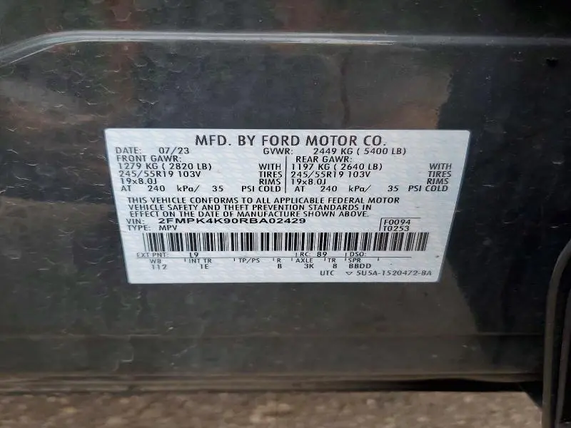 2024 FORD EDGE TITANIUM  