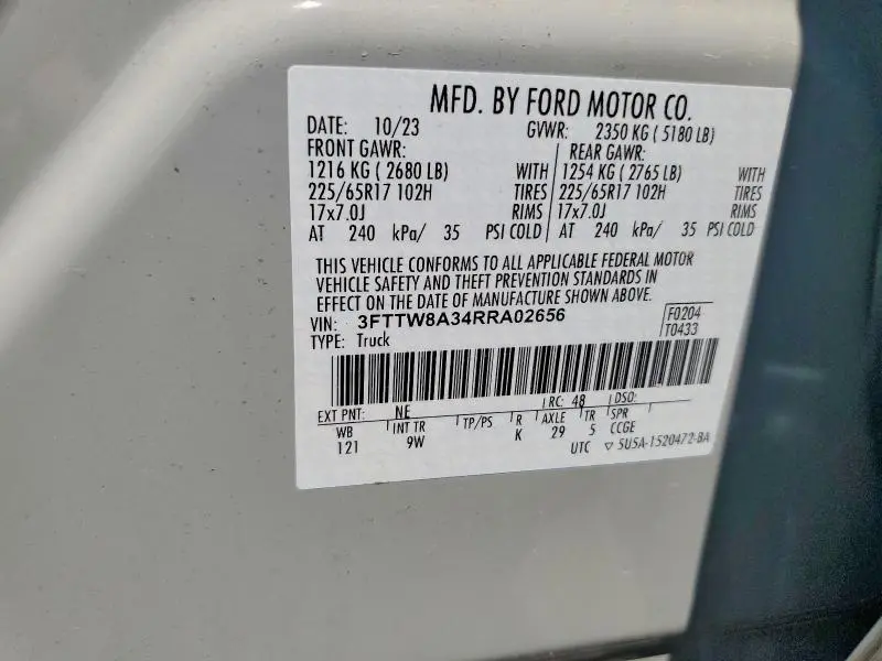 2024 FORD MAVERICK XL  