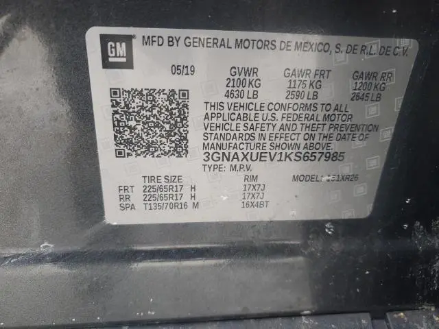 2019 CHEVROLET EQUINOX LT  
