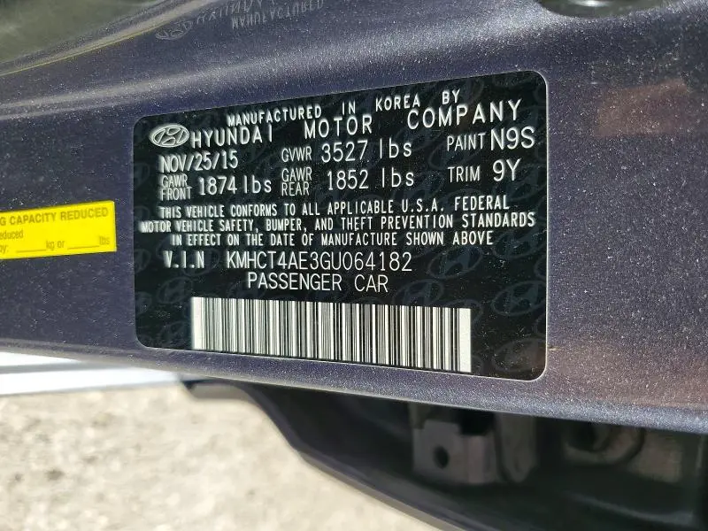 2016 HYUNDAI ACCENT SE  