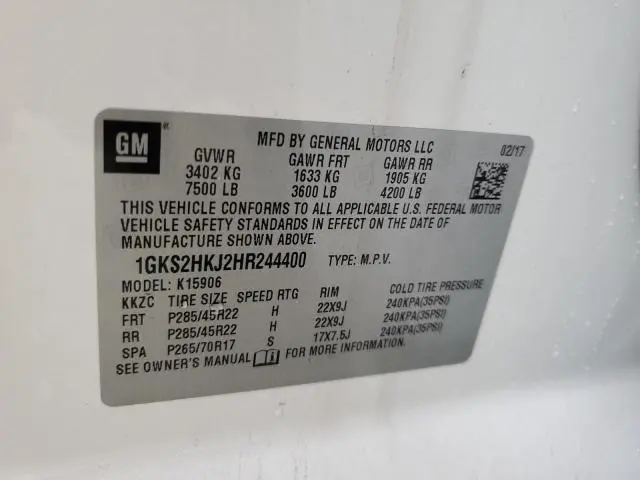 2017 GMC YUKON XL DENALI  