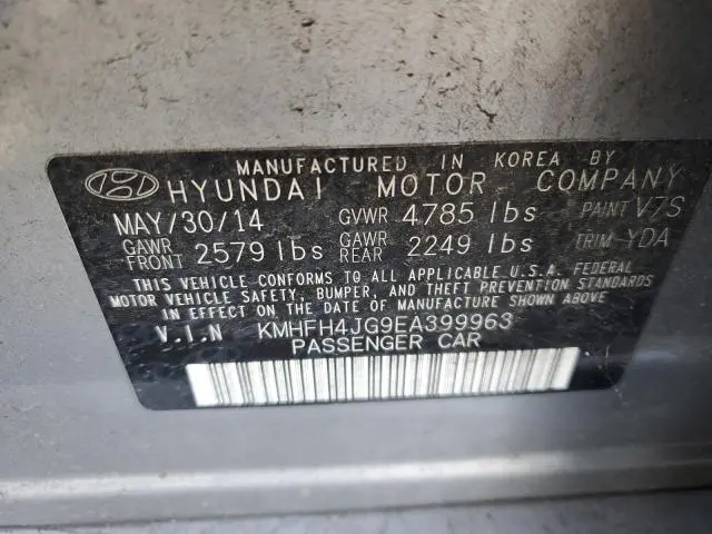 2014 HYUNDAI AZERA GLS  