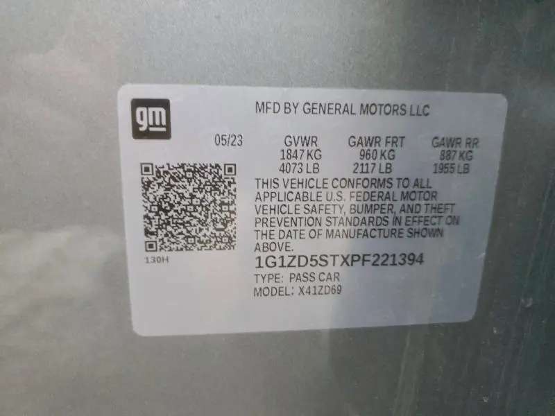 2023 CHEVROLET MALIBU LT  