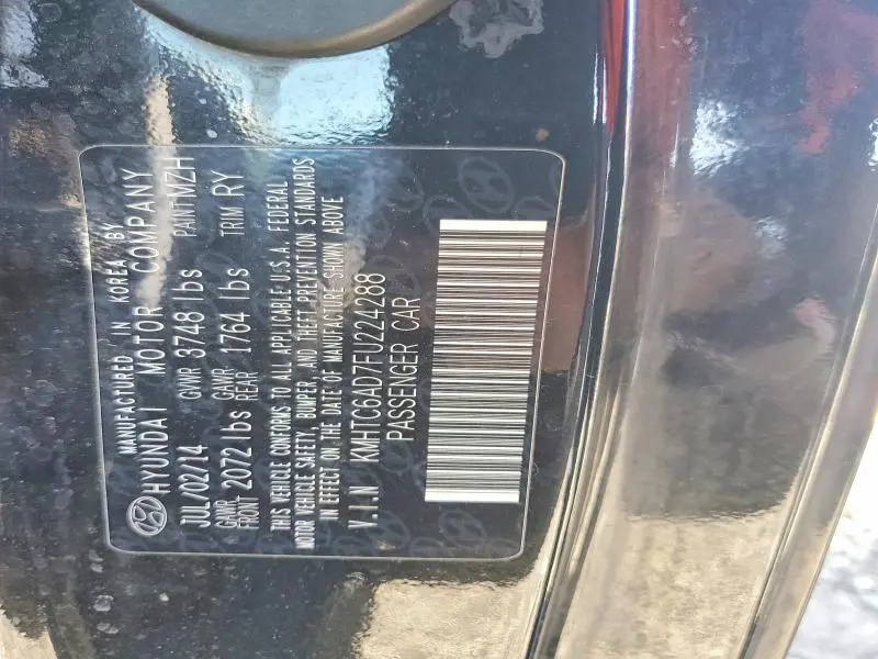 2015 HYUNDAI VELOSTER   